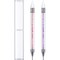 2 PCS Rhinestone Picker Dotting Pen, Dual-ended Rhinestone Gems Crystals Studs Picker Wax Pencil Pen Crystal Beads Handle Manicure Nail Art DIY Decoration Tool (Pink Purple)
